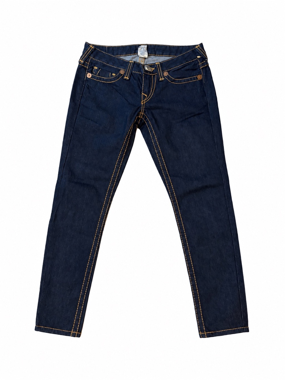 True Religion Women's Dark Indigo Skinny Jeans
